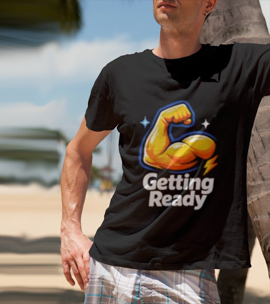 Cristiano Ronaldo Getting Ready Strong Arm Emoji T-Shirt