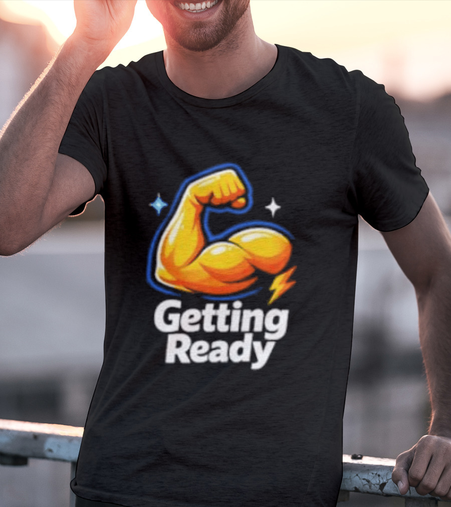 Cristiano Ronaldo Getting Ready Strong Arm Emoji T-Shirt