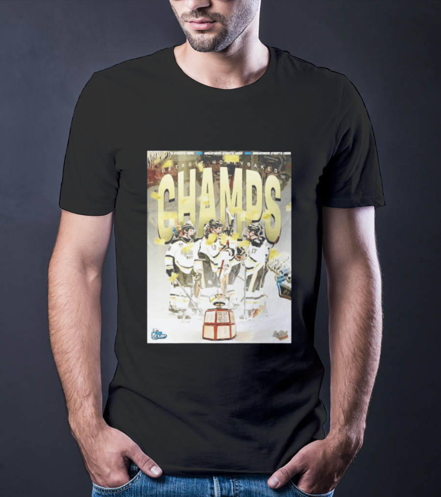 Detroit Honeybaked OHL Cup Champs 2026 Celebration T-Shirt