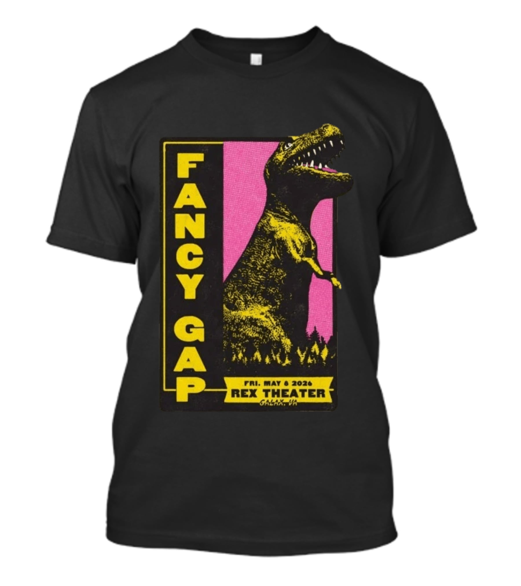 Fancy Gap Rex Theater Dinosaur Galax VA May 6 2026 T-Shirt