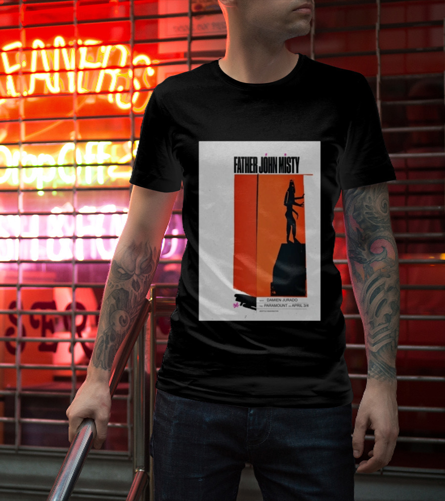 Father John Misty Seattle April 3 4 2026 Featuring Damien Jurado At Paramount Theater T-Shirt