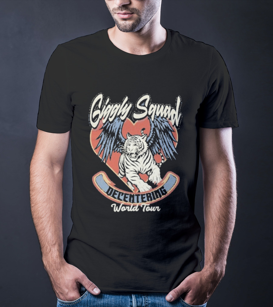 Giggly Squad Decentering World Tour Winged Heart Tiger T-Shirt