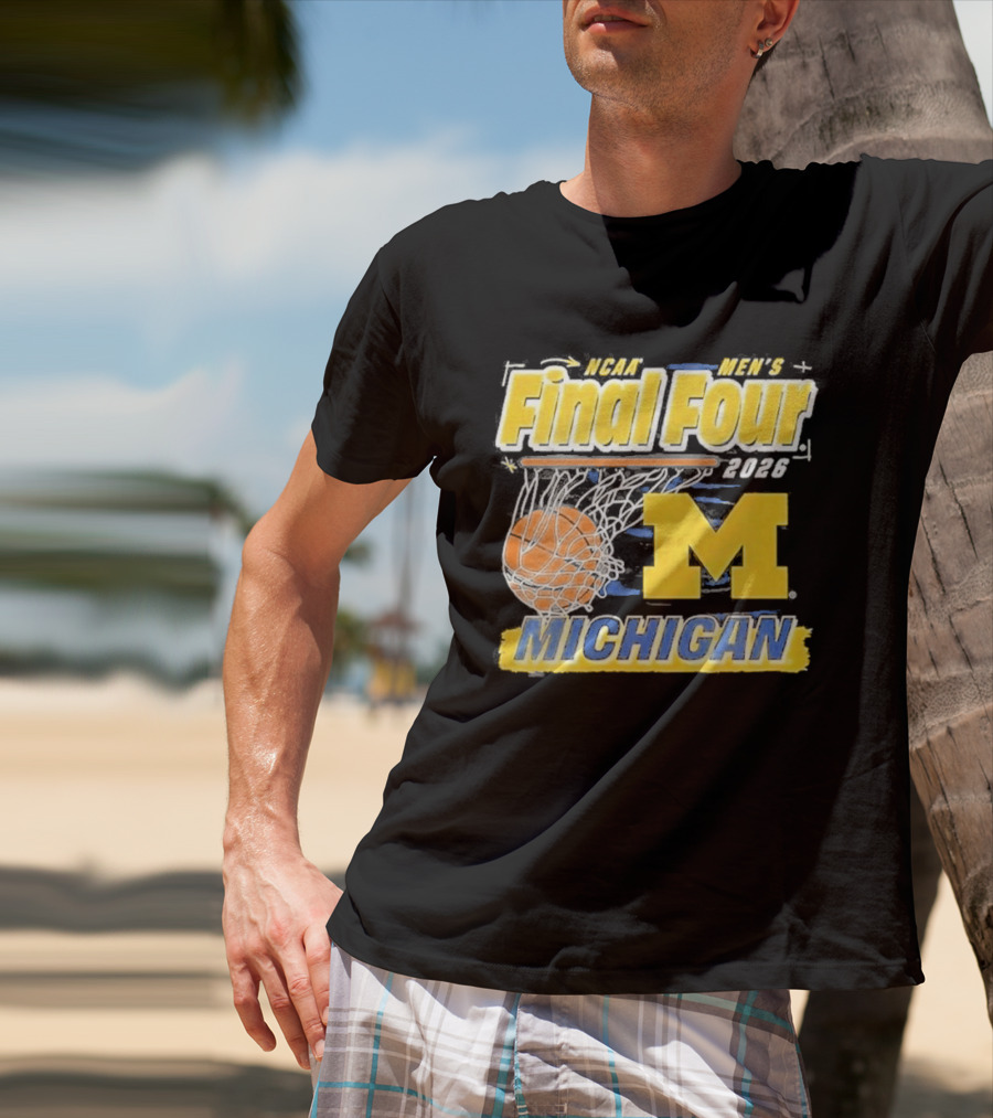 NCAA Men's Final Four 2026 Michigan Basketball M T-Shirt