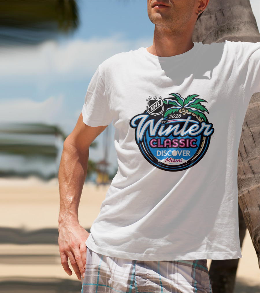 2026 NHL Winter Classic Discover Miami Palm Tree T-Shirt