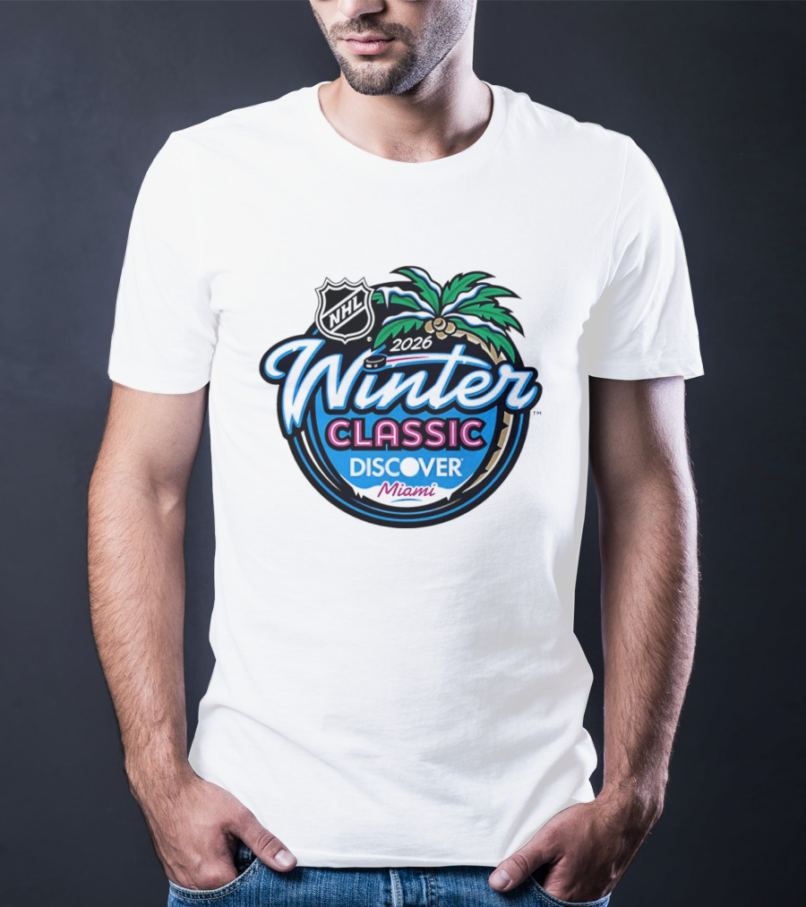 2026 NHL Winter Classic Discover Miami Palm Tree T-Shirt