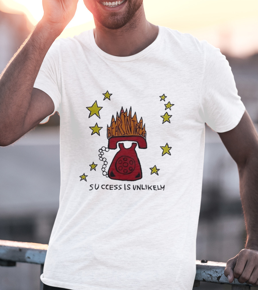 Bears In Trees Success Is Unlikely Burning Phone Starry Sky T-Shirt