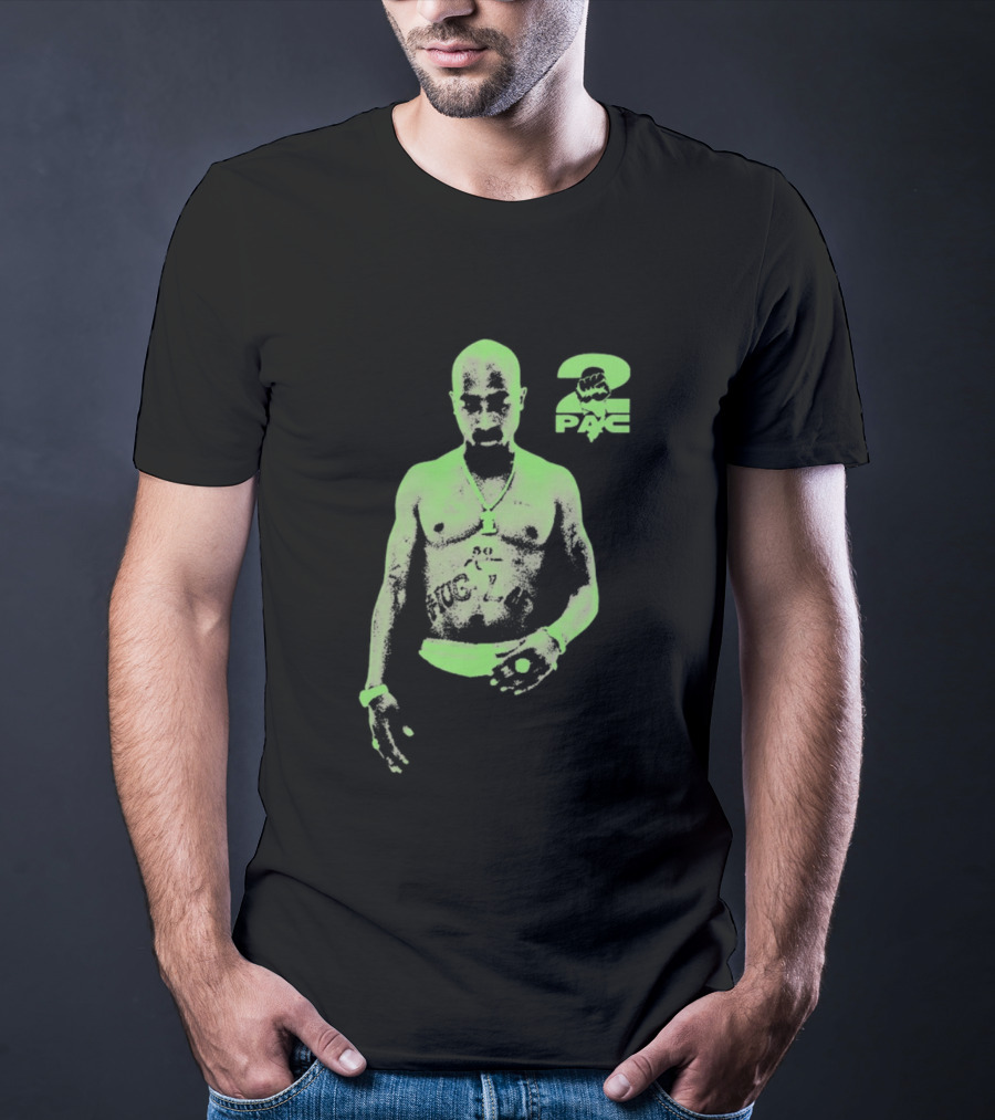 Tupac Shakur 2pac Thug Life Neon T-Shirt