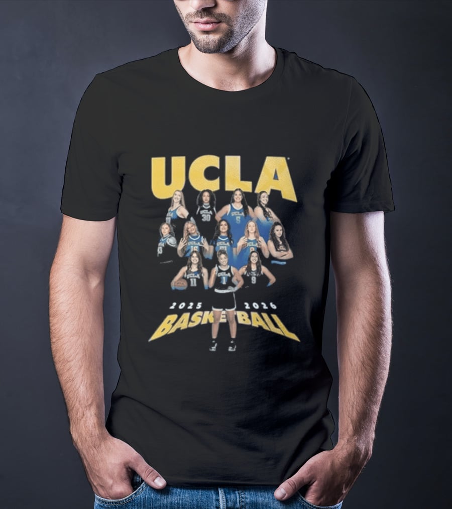 UCLA Bruins Youth Blue Basketball Team Fashion Player 2025 2026 T-Shirt