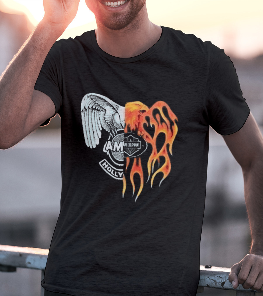 Louis Tomlinson HDWGH Tour Prague Amiri Spliced Angel Flames 2026 T-Shirt