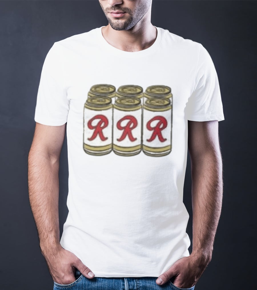 Rainier Beer Red R Six Pack Cans T-Shirt