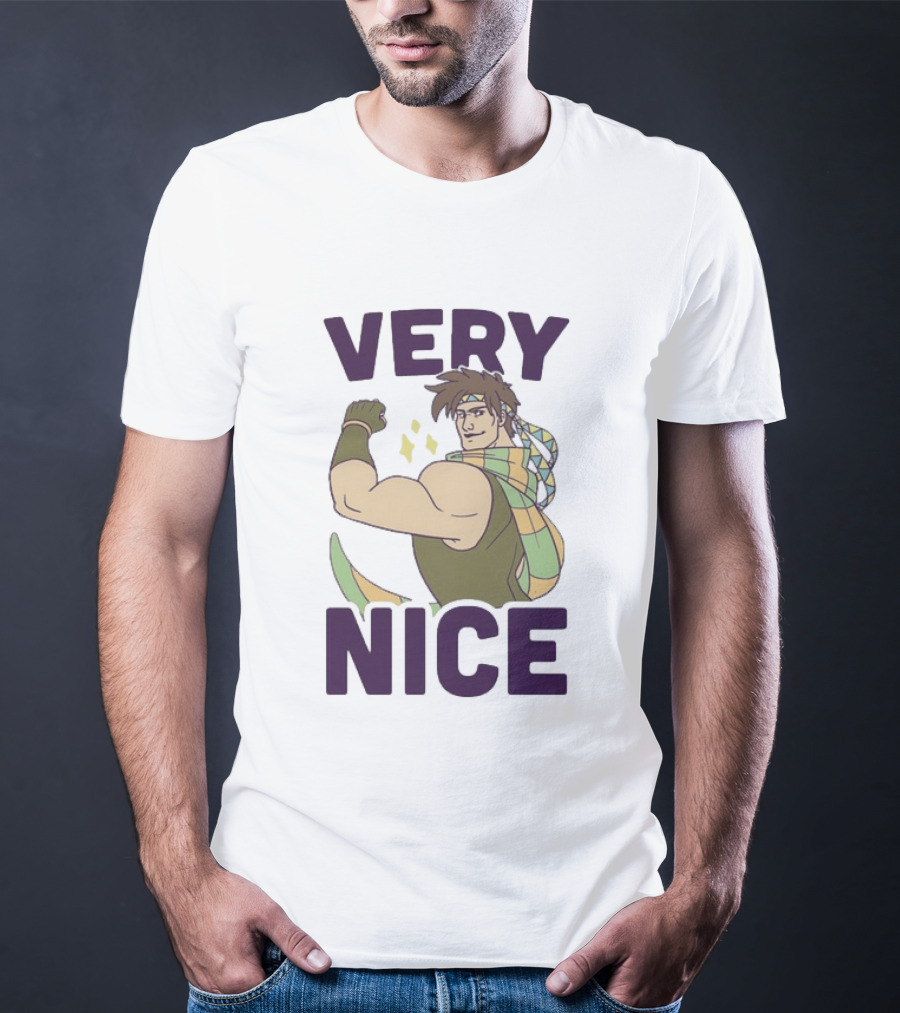 JoJo Very Nice Flex Pose Scarf Muscle T-Shirt