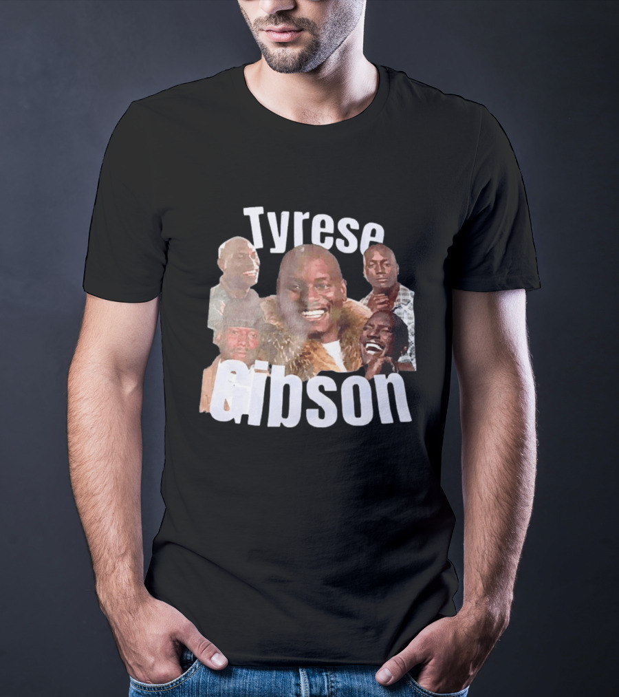 Tyrese Gibson American Ships Free Multiple Expressions T-Shirt