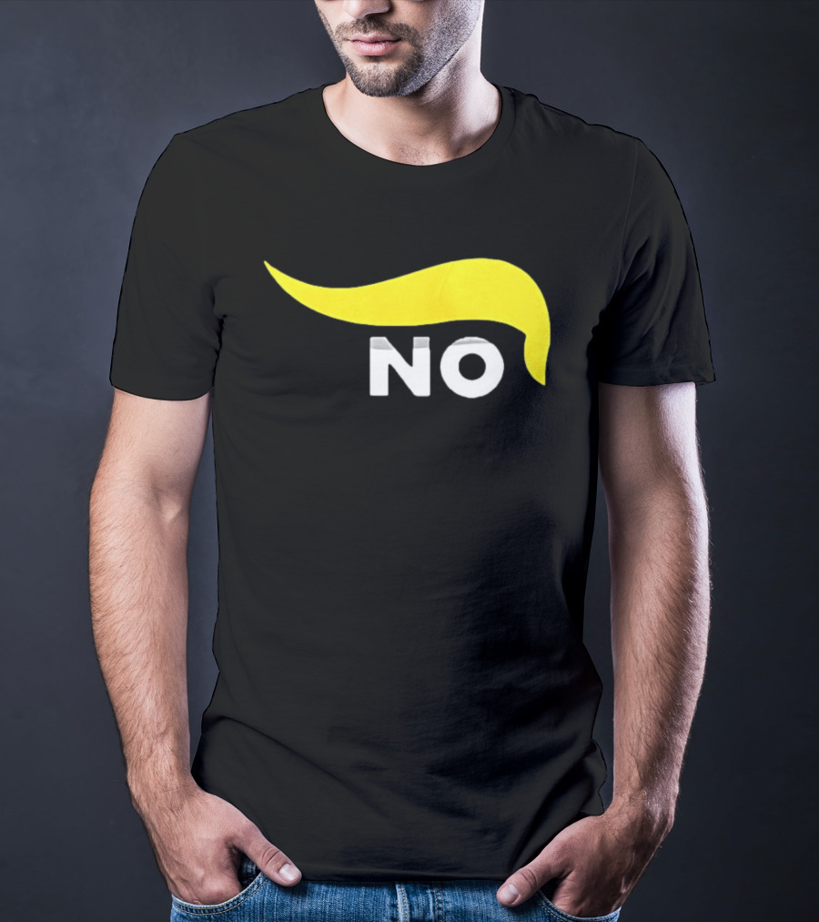 No One Wants To Fight For Israel With Iconic Yellow Hair Accentuating NO T-Shirt