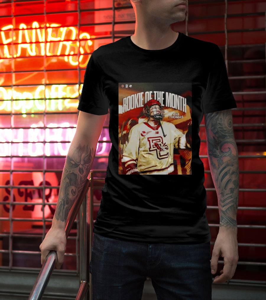 Rookie Of The Month Ava Thomas Boston College Hockey T-Shirt