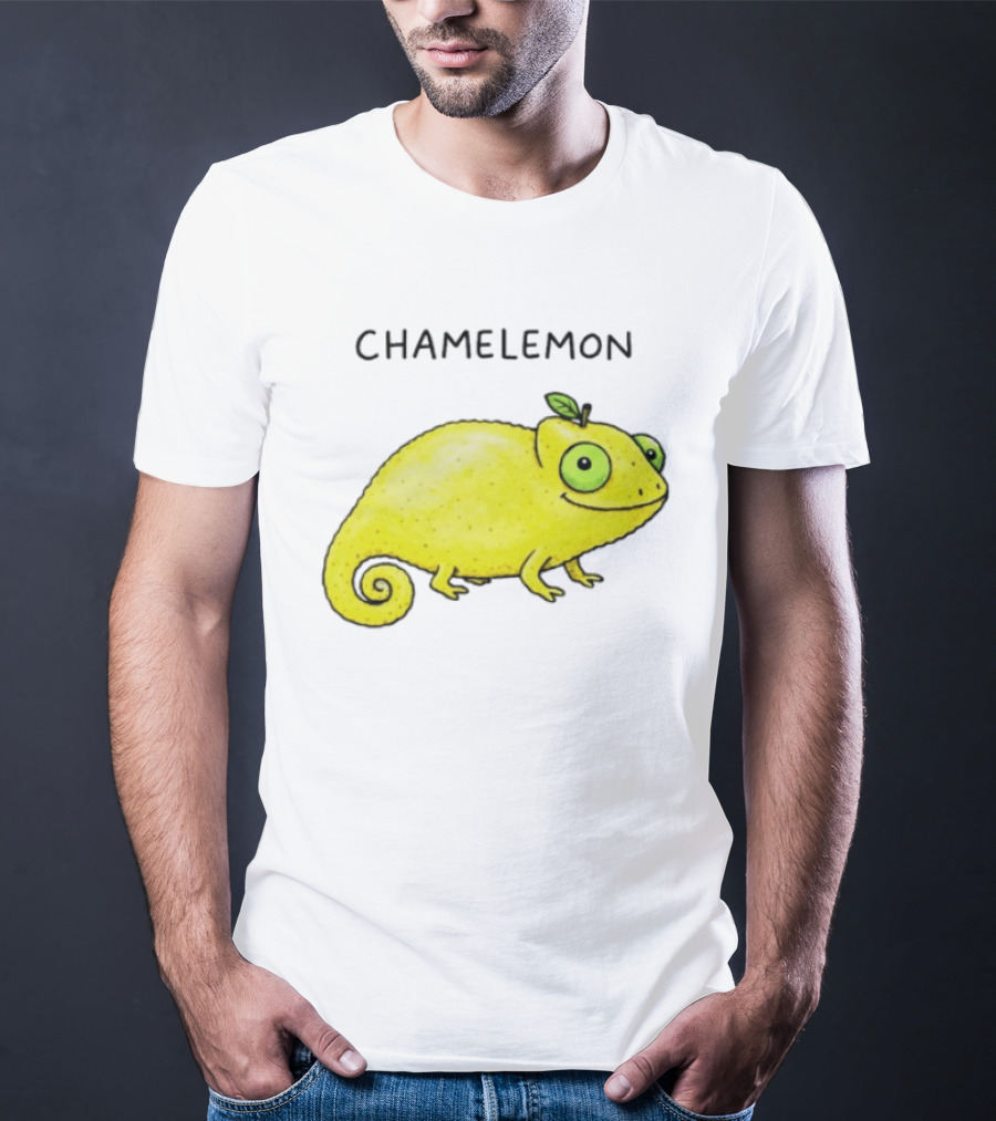 Chamelemon Lemon Chameleon Fruit Pun Humor T-Shirt