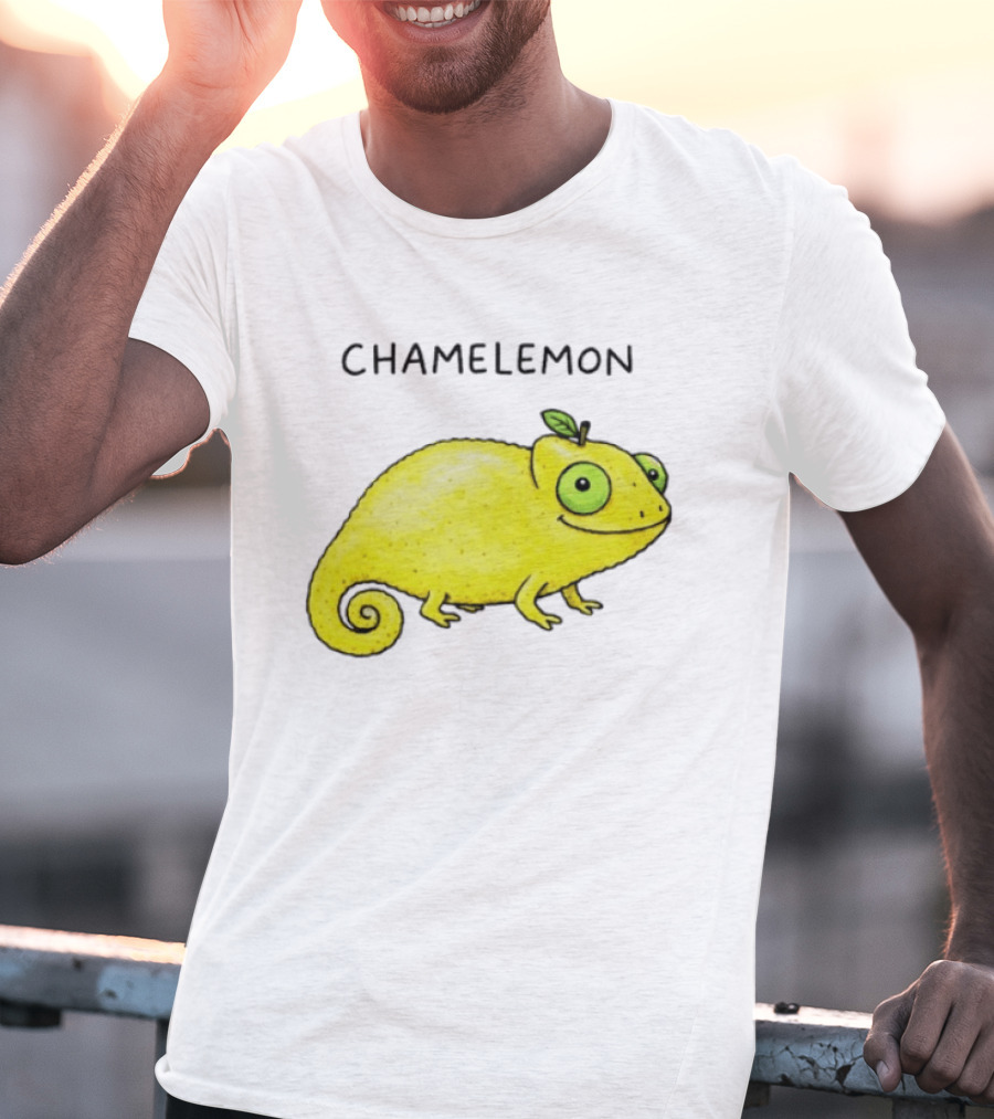 Chamelemon Lemon Chameleon Fruit Pun Humor T-Shirt