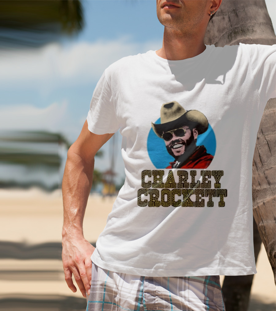 Charley Crockett Cowboy Hat Sunglasses Western T-Shirt