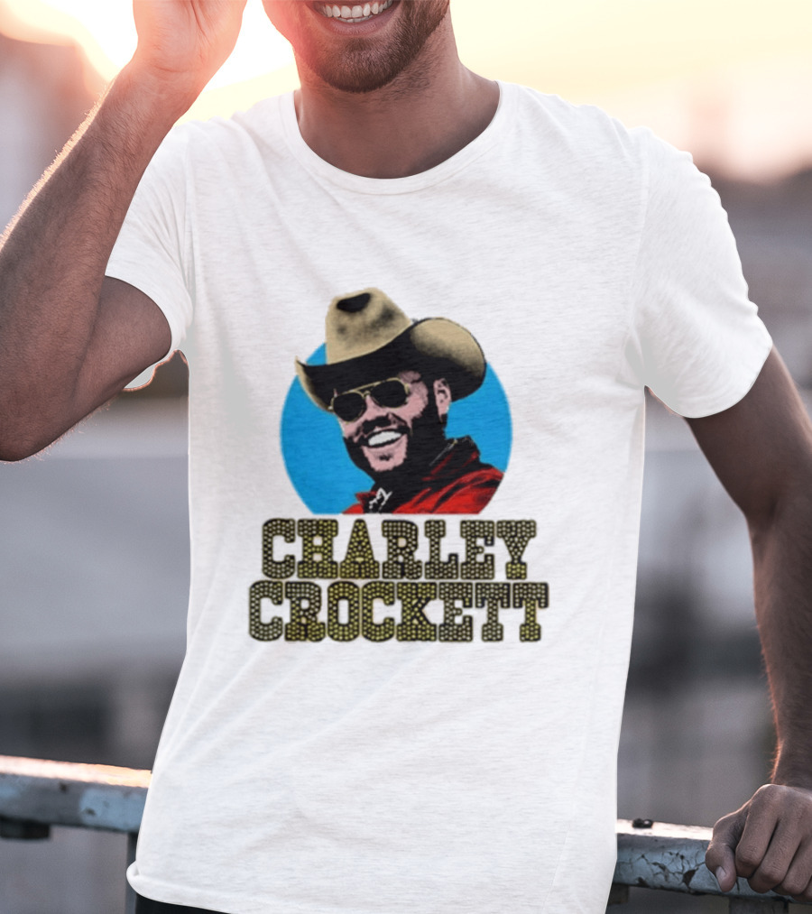 Charley Crockett Cowboy Hat Sunglasses Western T-Shirt