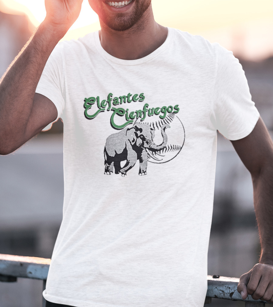 Elefantes Cienfuegos Elephant Vintage Baseball T-Shirt