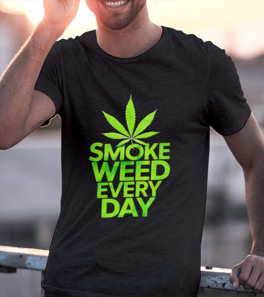 Smoke Weed Every Day Cannabis For Sale Ships Free Leaf T-Shirt