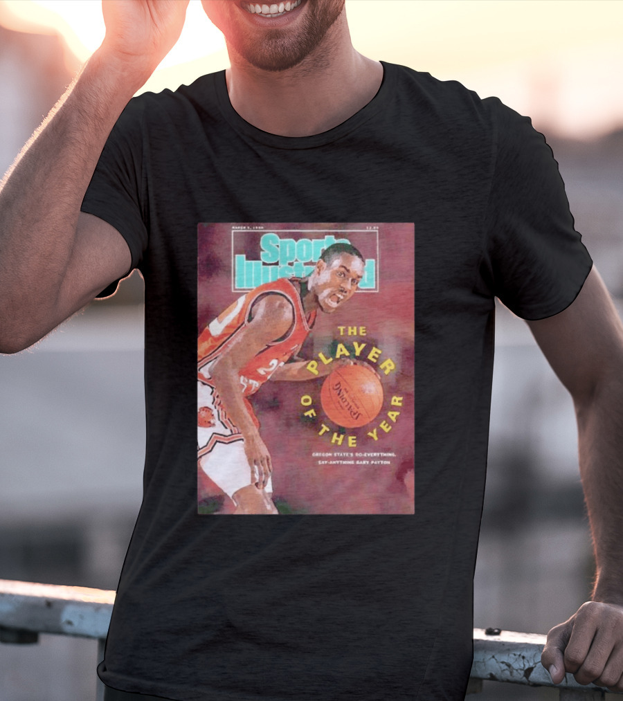 Sports Illustrated March 5 1990 The Player Of The Year Oregon State's Gary Payton T-Shirt