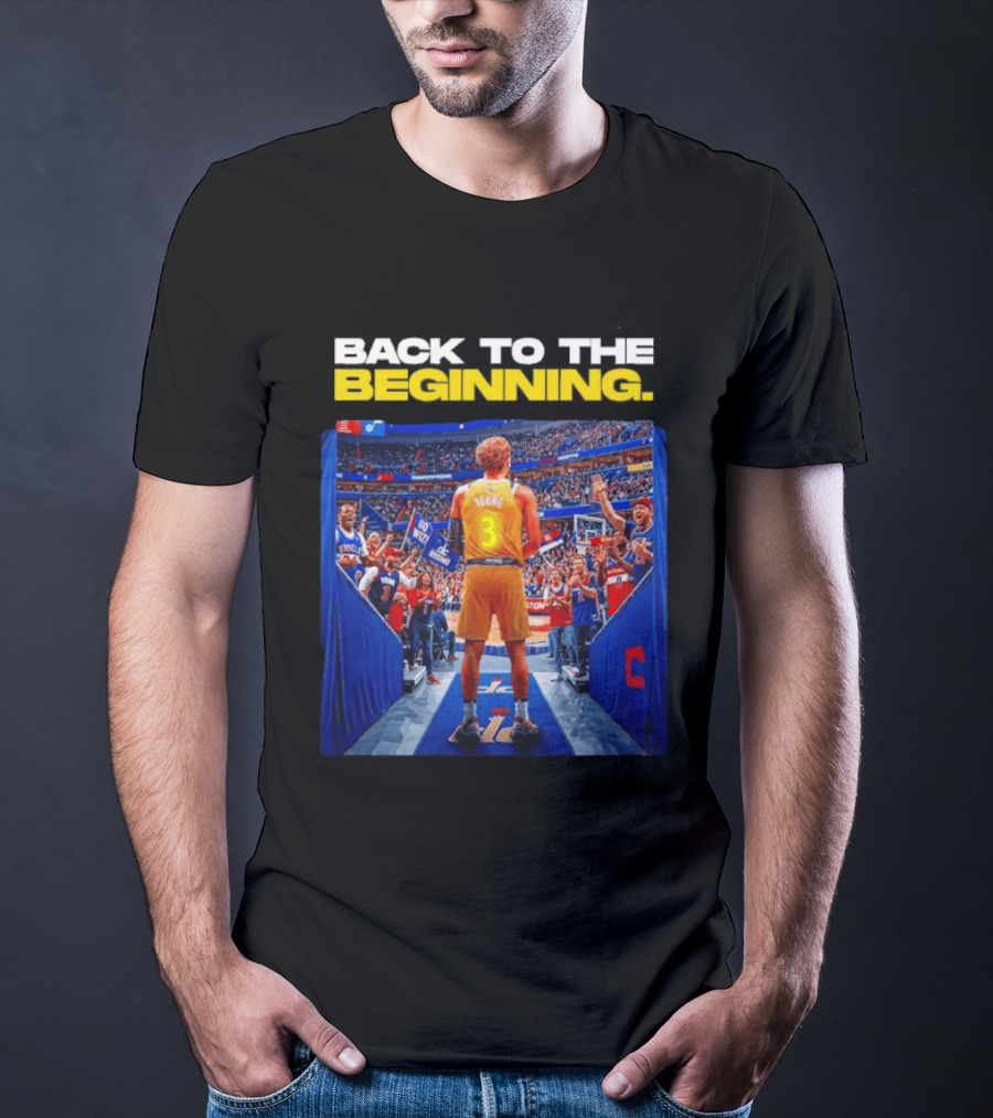 Back To The Beginning Trae Young Washington Wizards Fan Celebration T-Shirt