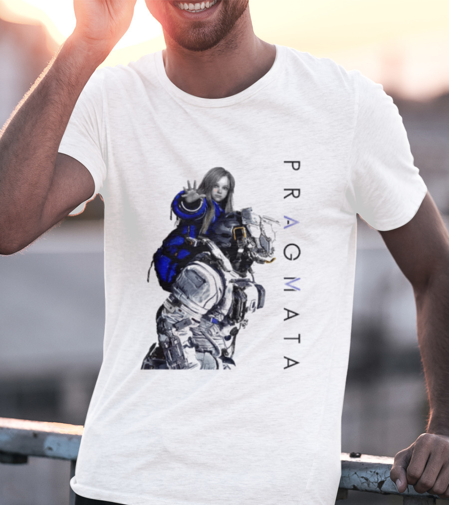 PRAGMATA Character Holding Space Explorer Scene T-Shirt