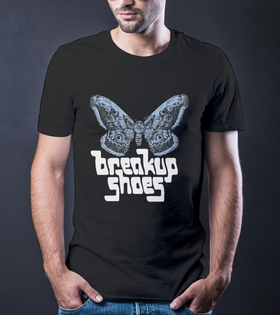 Breakup Shoes Blue Black Moth T-Shirt