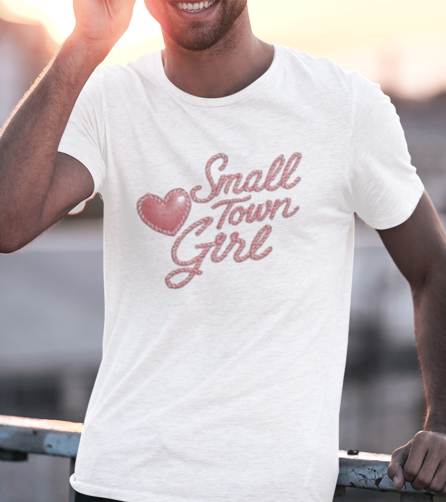 Merchlabs Small Town Girl Heart Stitch Madison Marilla T-Shirt