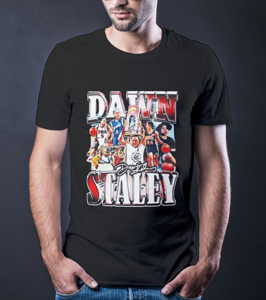 Dawn Staley South Carolina Gamecocks Basketball Collage USA Olympic Champion T-Shirt