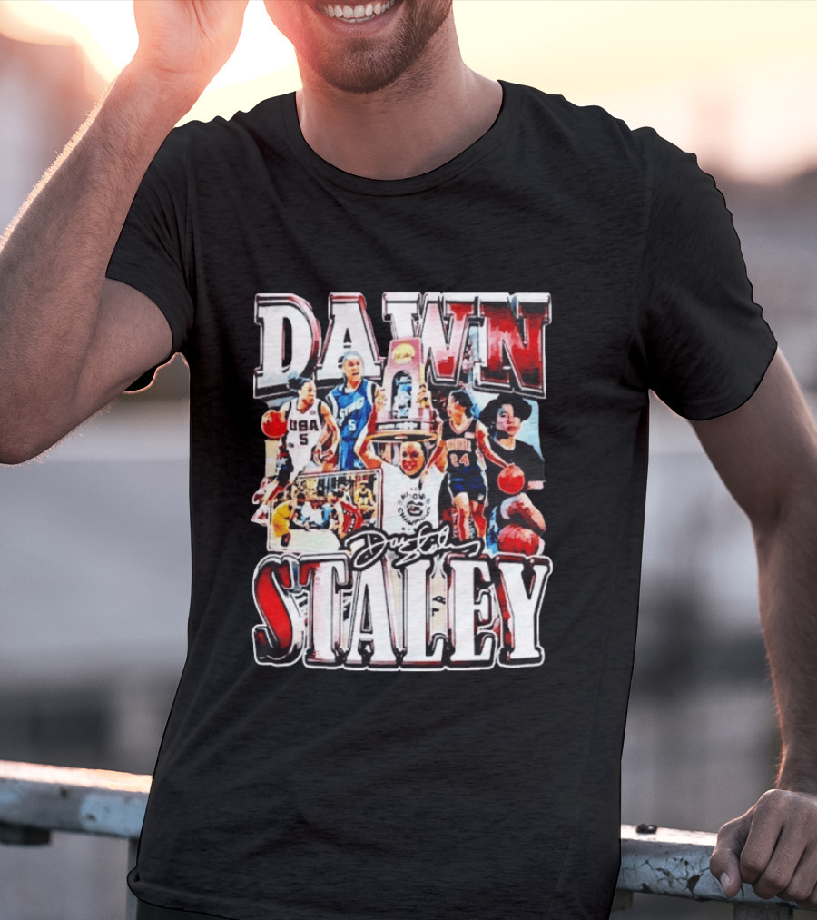 Dawn Staley South Carolina Gamecocks Basketball Collage USA Olympic Champion T-Shirt