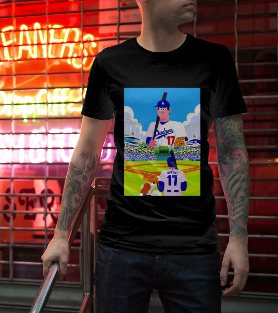 Shohei Ohtani Massive Los Angeles Dodgers 2026 World Baseball Classic Stadium Scene T-Shirt