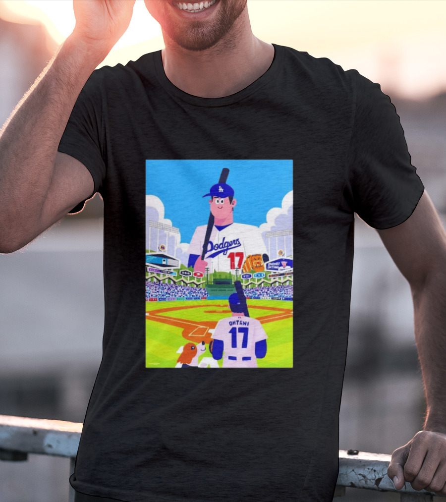 Shohei Ohtani Massive Los Angeles Dodgers 2026 World Baseball Classic Stadium Scene T-Shirt