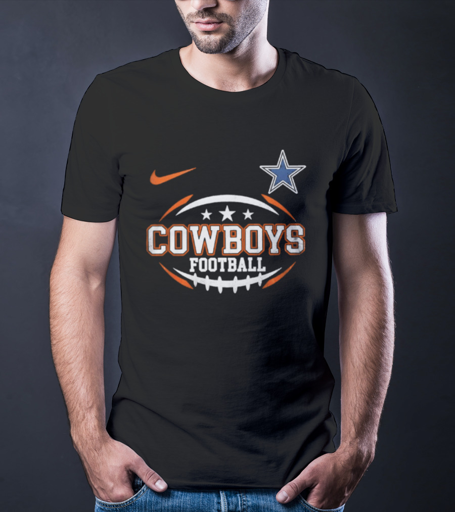 Cowboys Football Nike Star Logo Sports T-Shirt