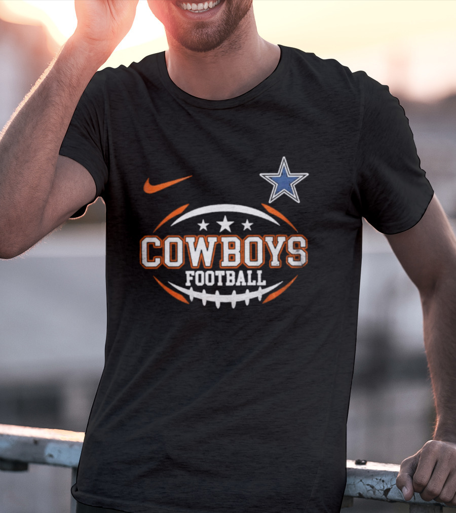 Cowboys Football Nike Star Logo Sports T-Shirt