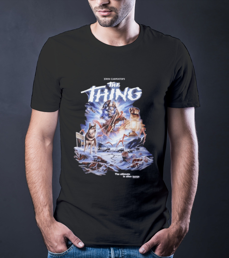 John Carpenter's The Thing The Ultimate In Alien Terror Retro Horror Movie T-Shirt