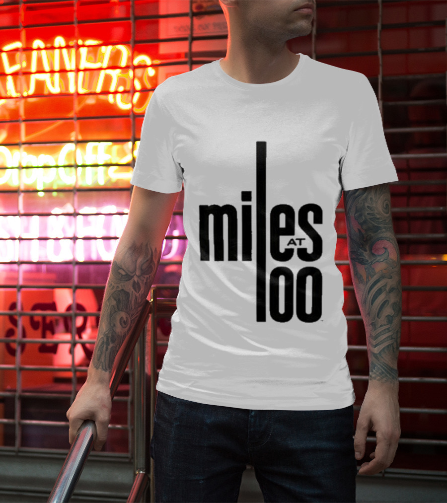 Miles Davis Miles At 100 Black T-Shirt
