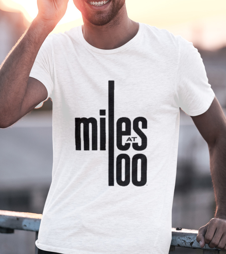 Miles Davis Miles At 100 Black T-Shirt