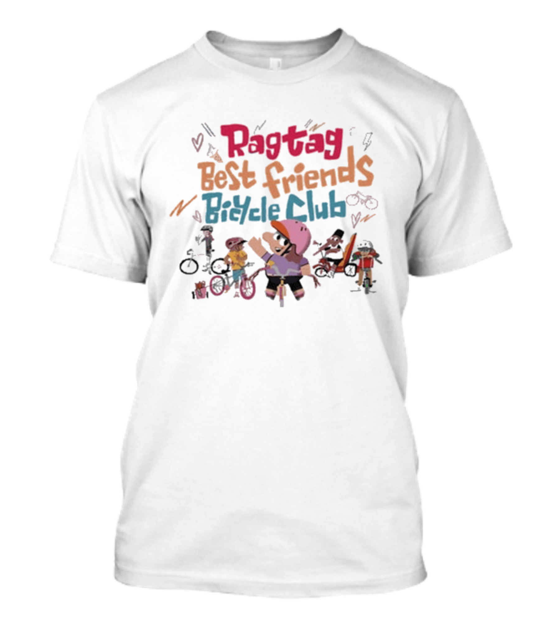 Ragtag Best Friends Bicycle Club Fun T-Shirt