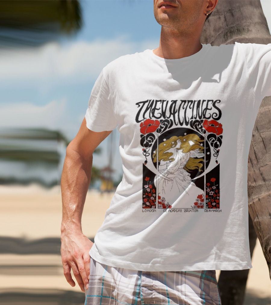 The Vaccines March 13 2026 London Alphonse Mucha T-Shirt