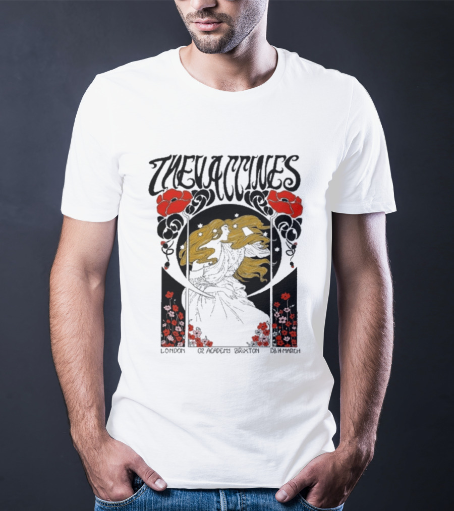 The Vaccines March 13 2026 London Alphonse Mucha T-Shirt