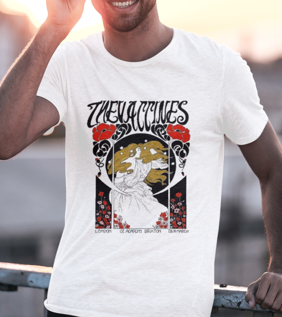 The Vaccines March 13 2026 London Alphonse Mucha T-Shirt