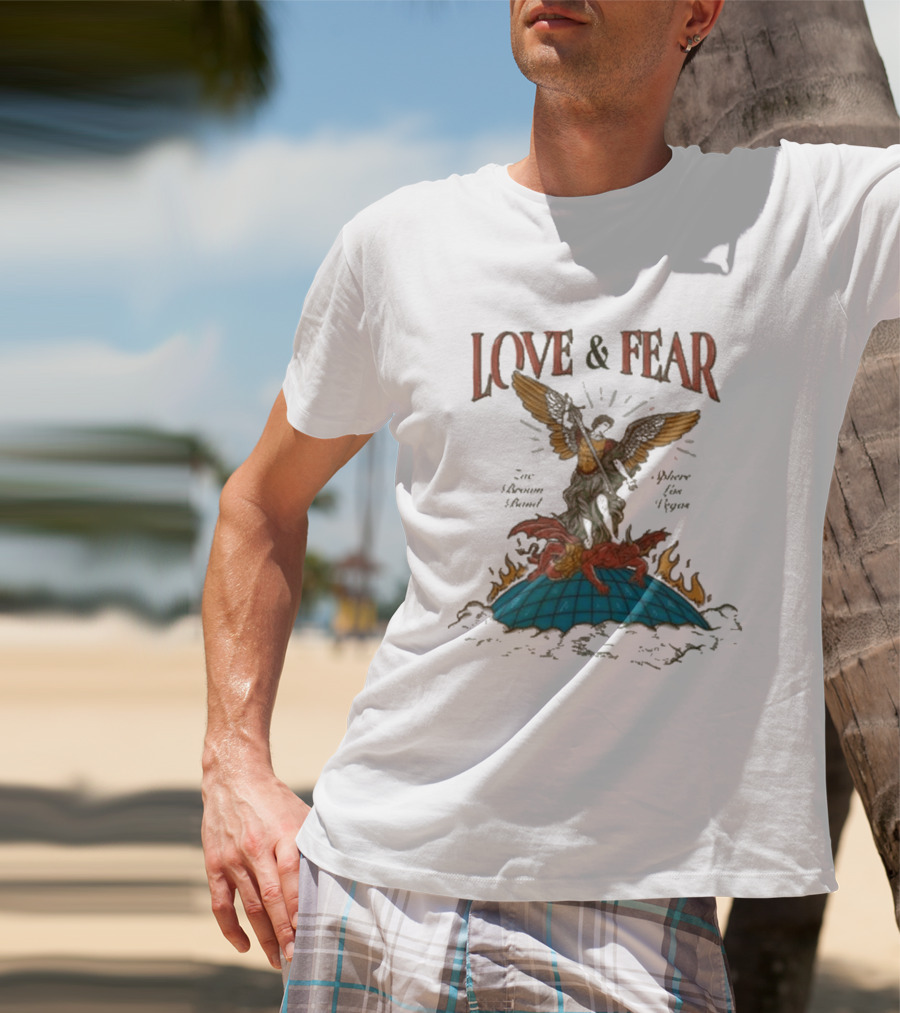 Zac Brown Band Love & Fear Sphere Guardian Angel And Dragon T-Shirt