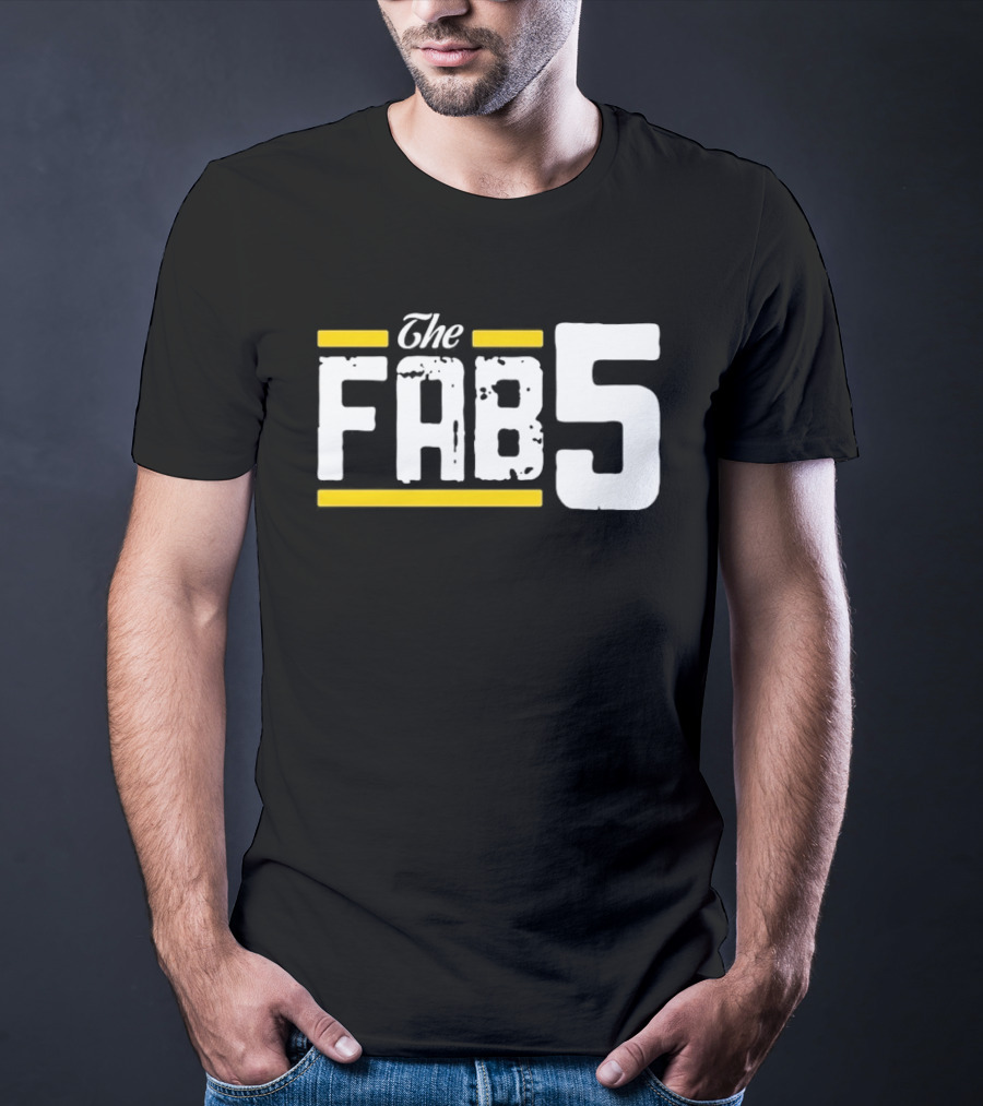The Fab 5 Bold Yellow Accents T-Shirt
