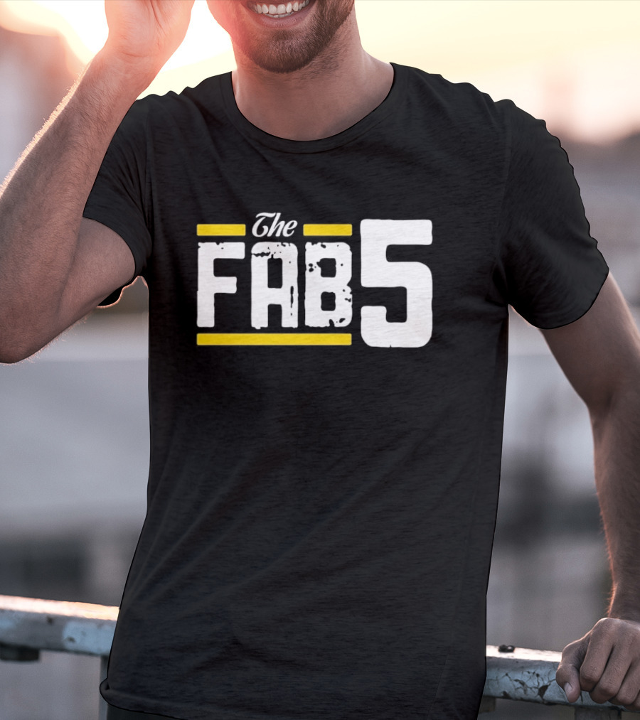 The Fab 5 Bold Yellow Accents T-Shirt
