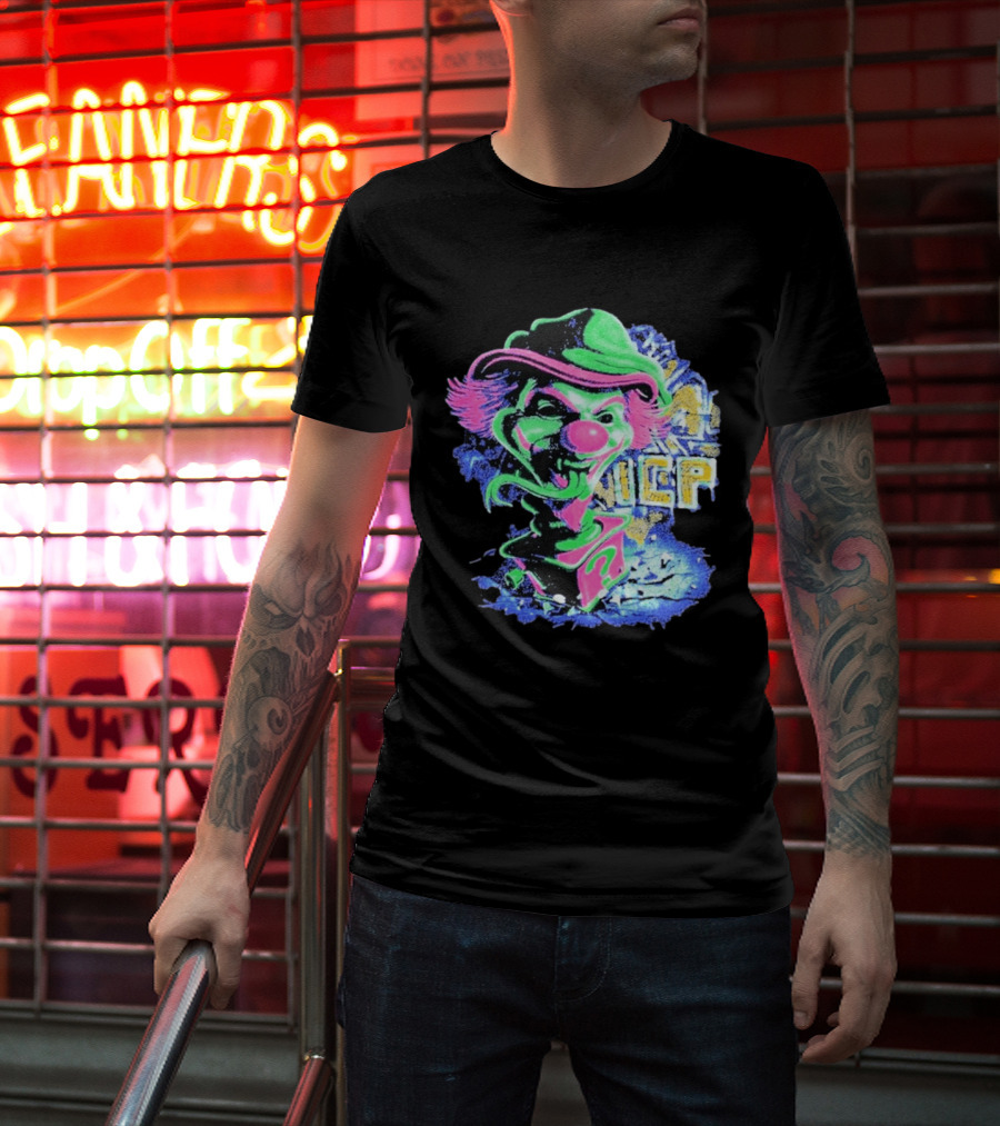 Insane Clown Posse ICP Jack In The Riddle Box Psychedelic Clown T-Shirt