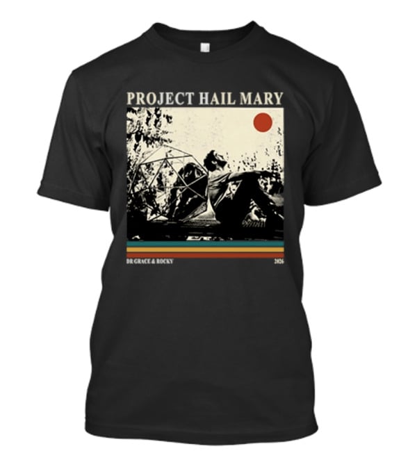 Project Hail Mary Dr Grace & Rocky 2021 Vintage Cover T-Shirt