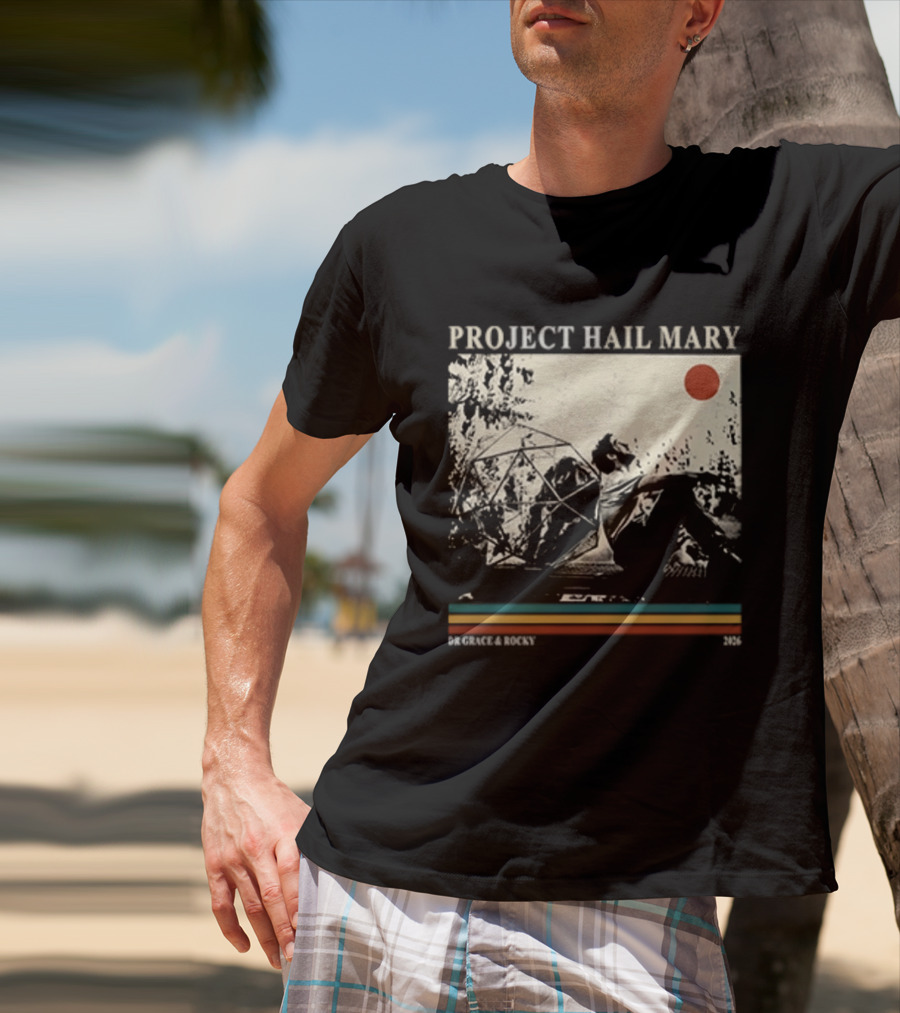 Project Hail Mary Dr Grace & Rocky 2021 Vintage Cover T-Shirt