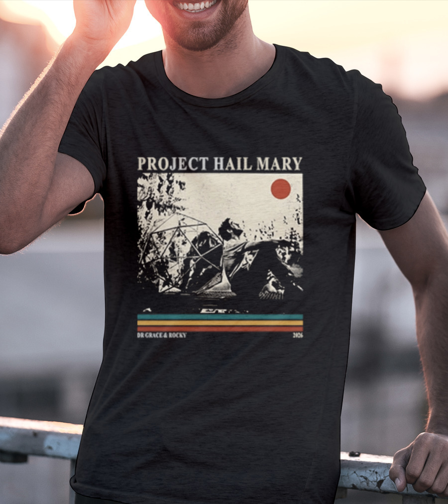 Project Hail Mary Dr Grace & Rocky 2021 Vintage Cover T-Shirt