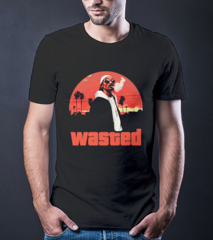 Wasted Sunset Palm Trees Snoop Dogg T-Shirt